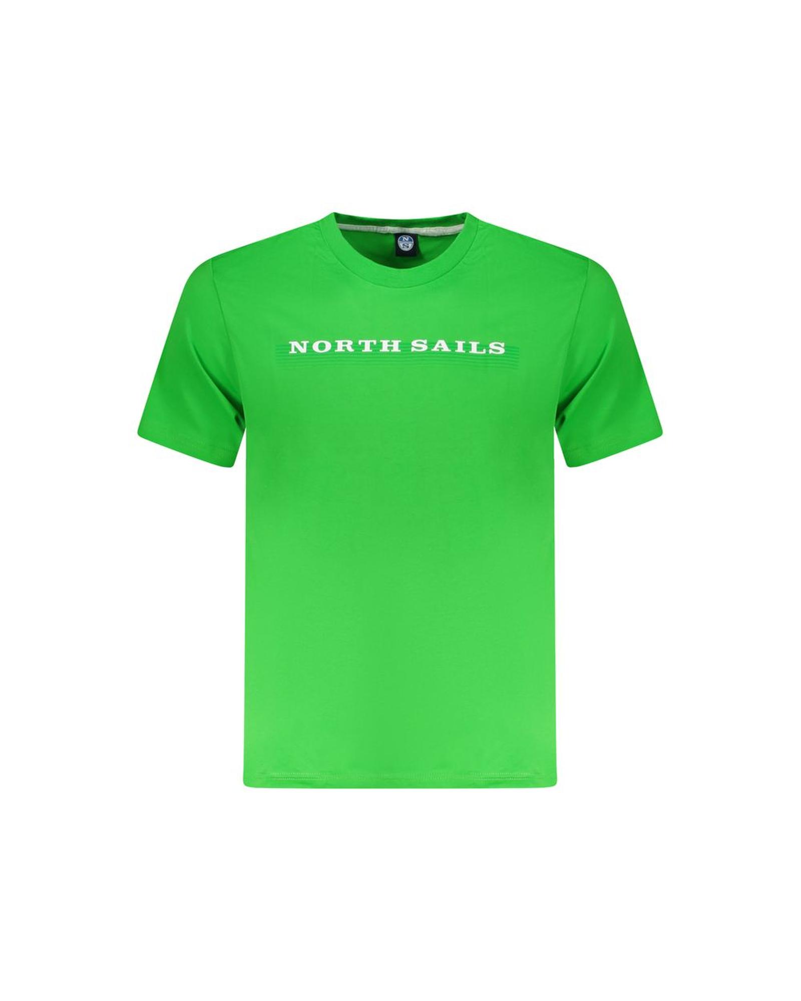 V539-NO-35035-S-202506191940-00 North Sails Men's Green Cotton T-Shirt - S - Image 1