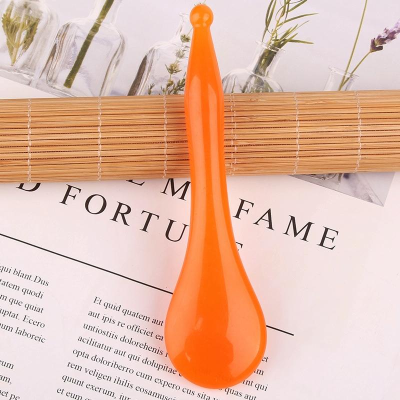 V562-0117291750DBT-202508280431-00 Facial Tendon Stick For Massage And Acupuncture Resin Scraping Sheet For Beauty Salon Shave Board Yellow - Image 1