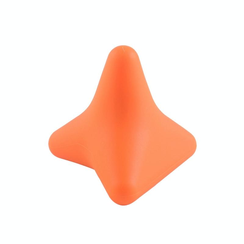 V562-0162802750DBT-202508280246-00 Quadratic Orange Silicone Thumb Massager For Muscle Relaxation And Fascia Massage - Image 1
