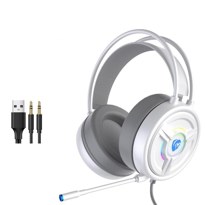 V562-1007171060DBT-202508280111-00 Psh-200 Wired Gaming Headset With Mic White - Image 1
