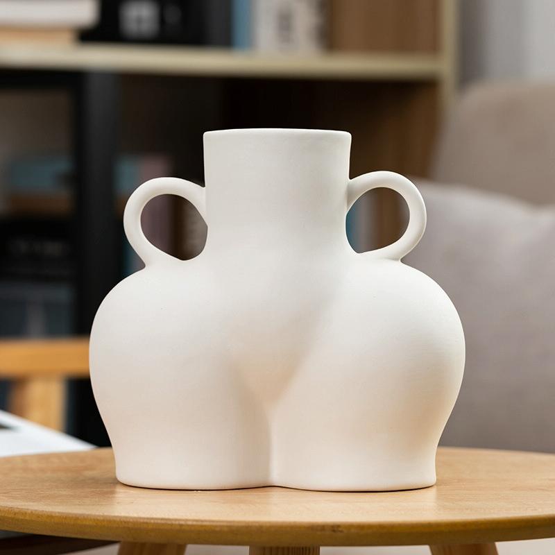 V562-1007722750DBT-202508271530-00 Large Unglazed Ceramic Vase for Home Decor and Dried Flower Arrangements - Image 1