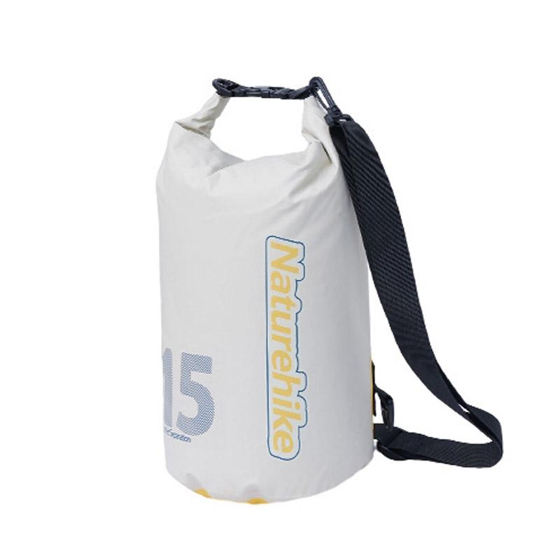 V562-2095505060DBT-202508282210-00 Waterproof Rafting Bag Dry Wet Separate Shoulder Pack For Outdoor Swimming 10L Green - 15L White - Image 1