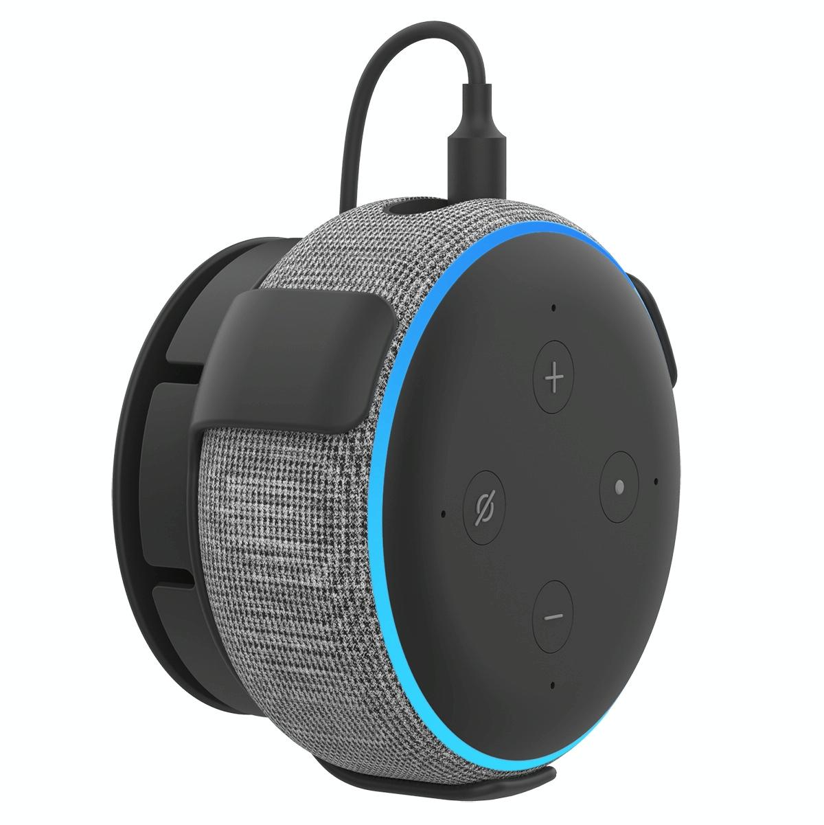 V562-3089853060DBT-202508280746-00 Smart Speaker Wall Bracket for Amazon Echo Dot 3 - Black by Ahastyle - For Amazon Echo Dot 3 Black - Image 1