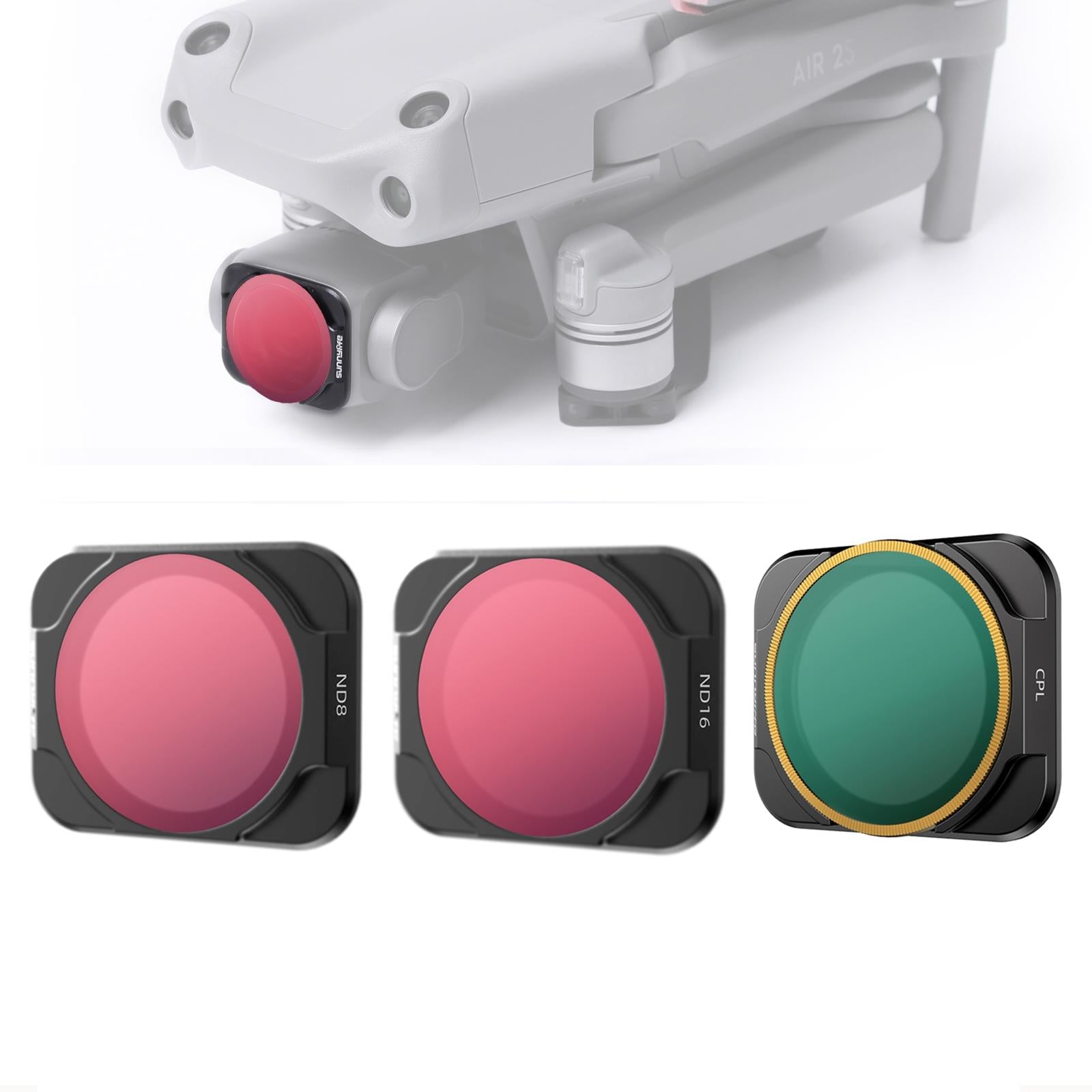 V562-3230POD-202508272037-00 3-in-1 Cpl and Nd Lens Filters for Dji Air 2s - Image 1