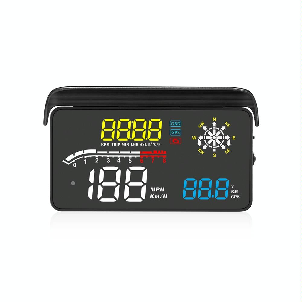 V562-3900100ADE-202508271906-00 Car Obd2 Hud Head Up Display Gps Speed Meter With Speed Voltage And Water Temp Speed Alarm - Image 1