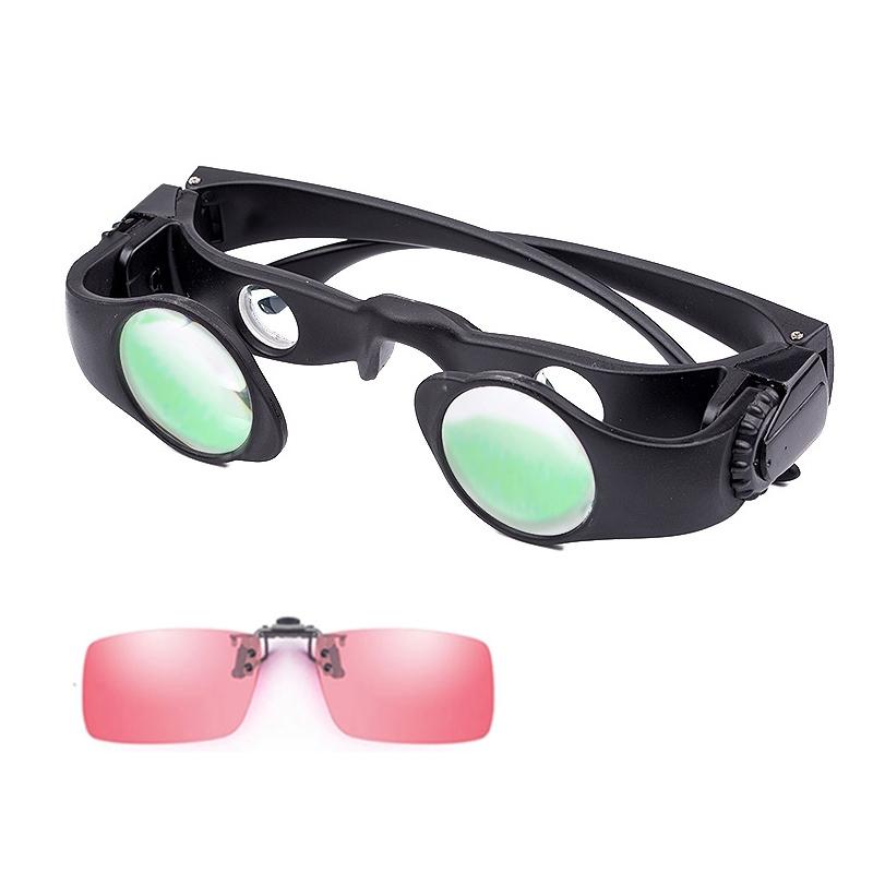 V562-4015422060DBT-202508271535-00 Zoomable Fishing Binoculars - Red Clip 8x Magnification - Image 1