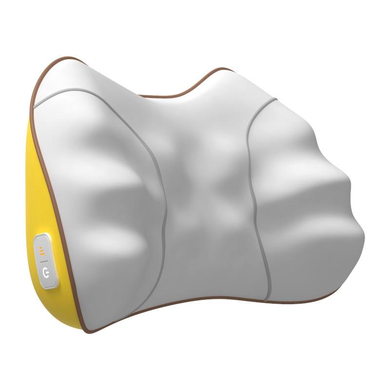 V562-4021234060DBT-202508292110-00 Portable Lumbar And Neck Massager For Car Gray Charging Model - Wired Model Yellow - Image 1