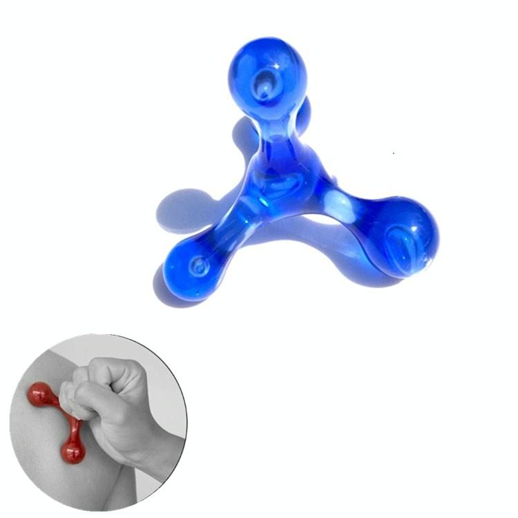 V562-4072333240DBT-202508280510-00 Manual Balance Four Ball Massager Blue - Image 1