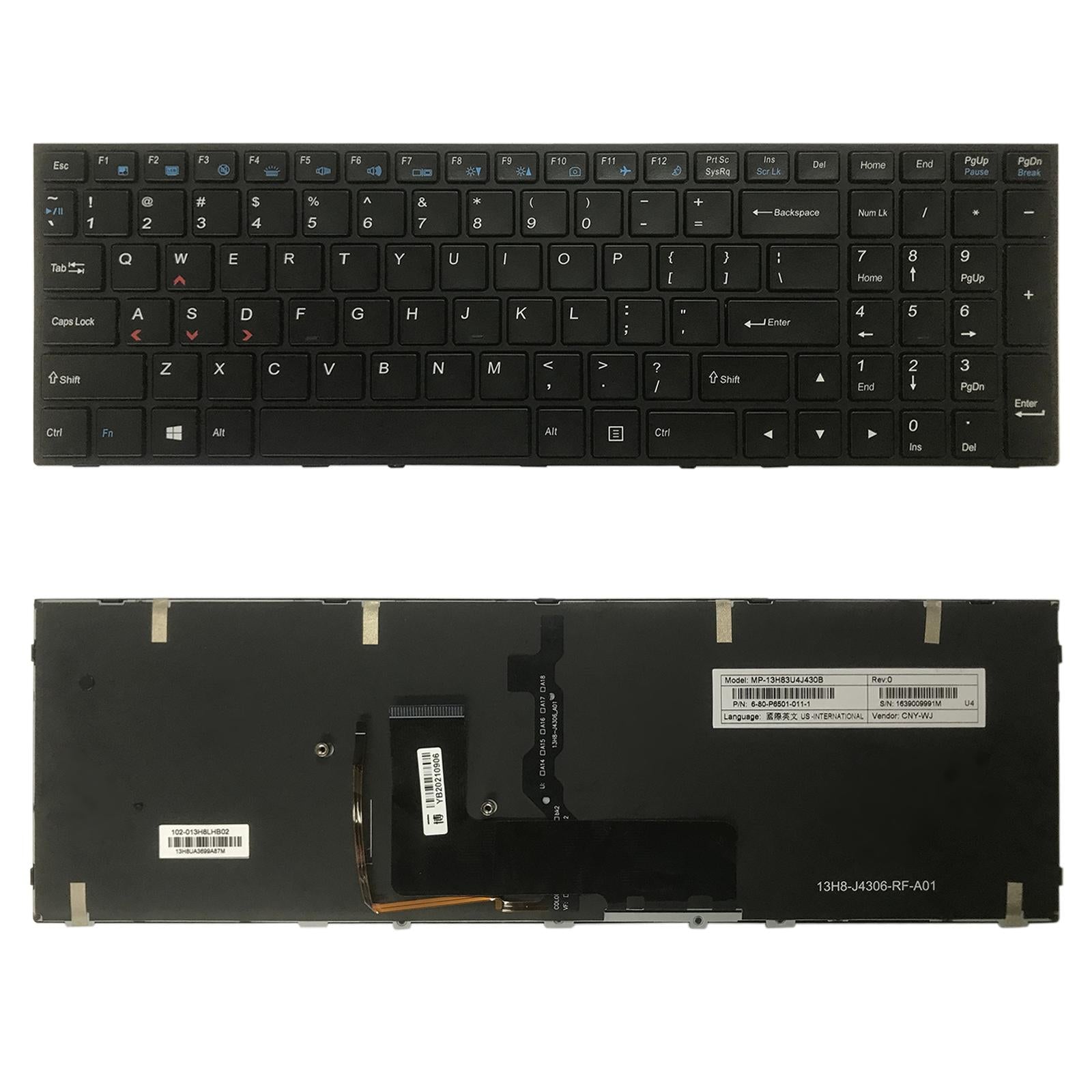 V562-4272SPS-202508271930-00 Backlit us Keyboard for Hasee Z7m / Zx7-cp5s2 / K690e - Image 1