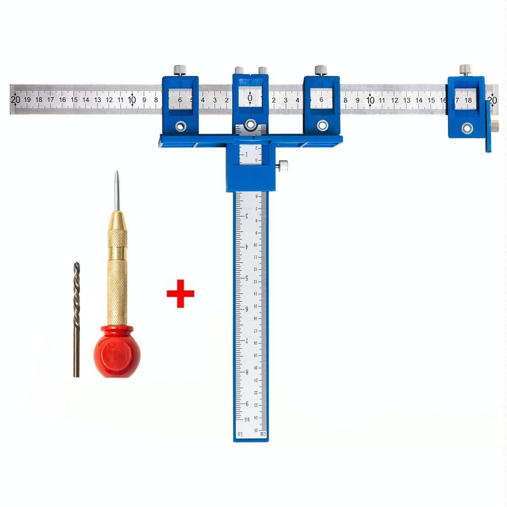 V562-5051442060DBT-202508271525-00 Woodworking Punch Locator for Cabinet Doors - Blue Handle Set - Image 1
