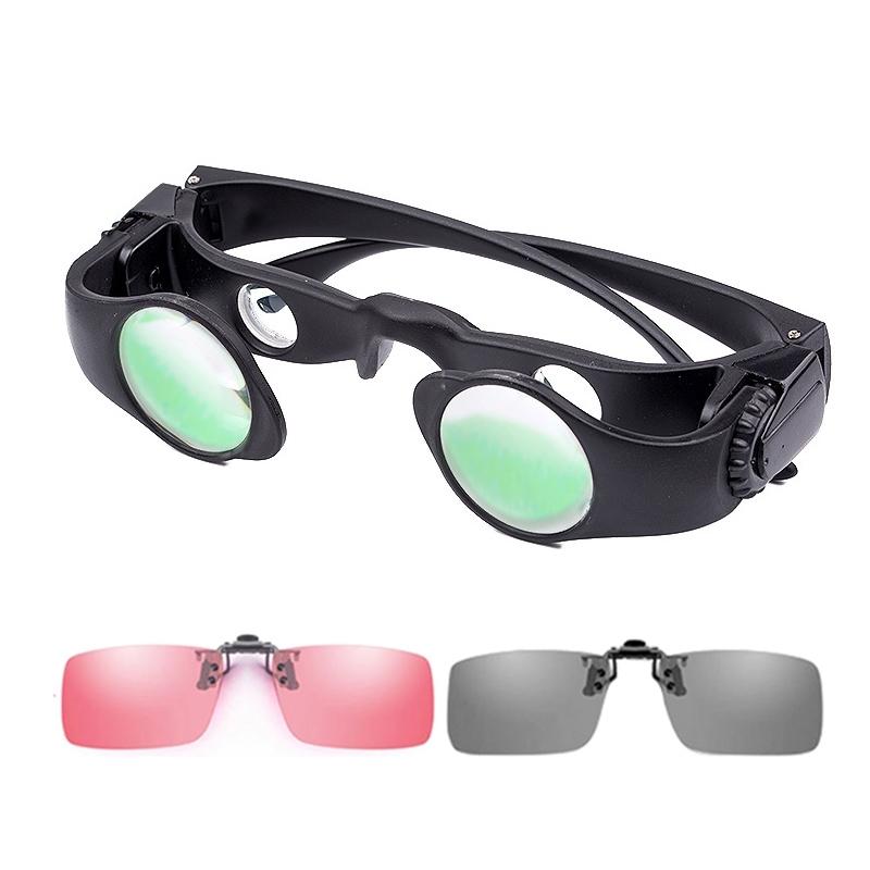 V562-6015422060DBT-202508271415-00 Zoomable Fishing Binoculars - Gray & Red Clip - 8x Magnification - Image 1