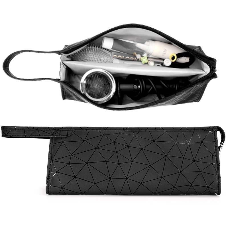V562-6051943060DBT-202508271640-00 Dyson Hair Dryer Storage Package with Protective Cover and Shiny Stone Design - Black - Image 1