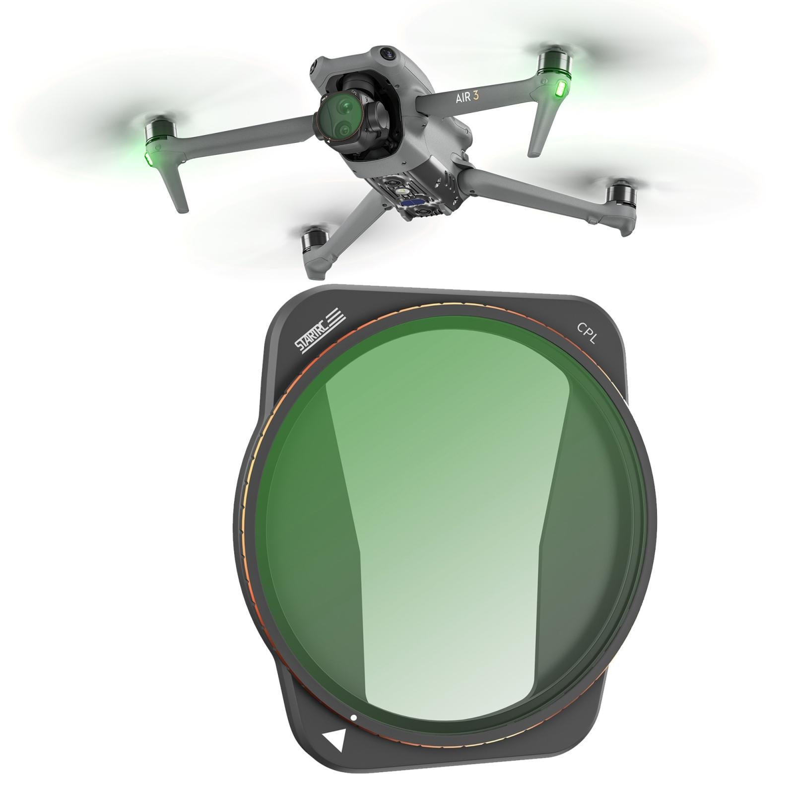 V562-605231500ADE-202508290421-00 Versatile 4-in-1 Lens Filter for Dji Air 3 Drone - For Dji Air 3 Cpl - Image 1