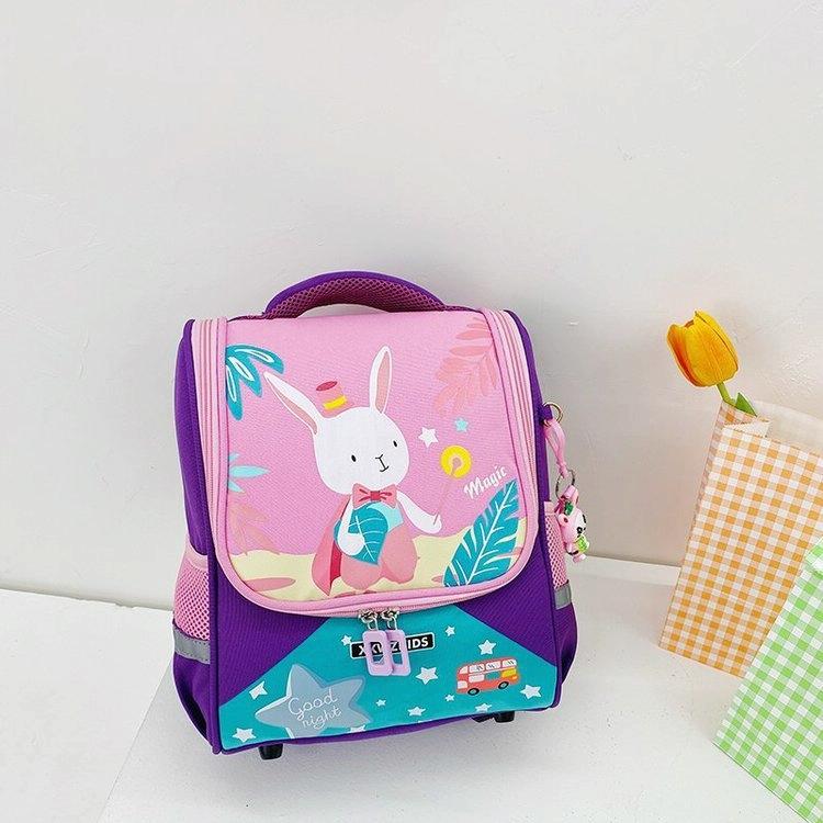 V562-6096324060DBT-202508281240-00 Kindergarten Dinosaur Shoulder Bag - Perfect for Little Ones - Rabbit Purple Red - Image 1