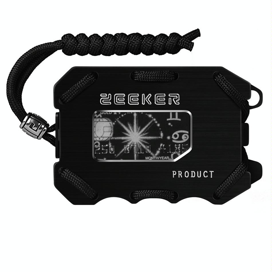 V562-7043547850DBT-202508280032-00 Rfid Metal Card Holder With Bottle Opener Black Brushed Edc Wallet - Image 1