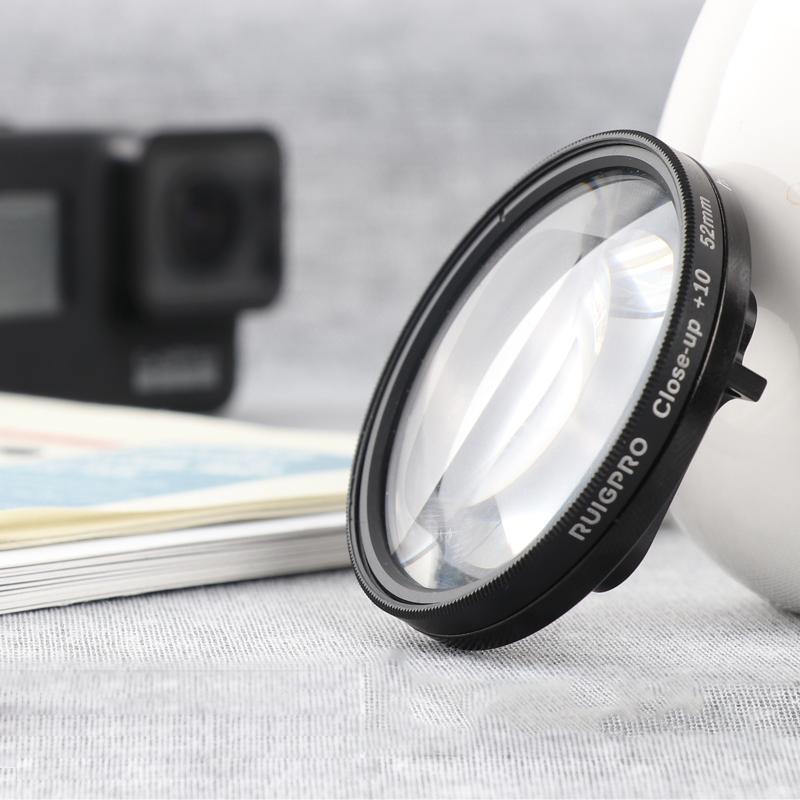 V562-7580ACD-202508271910-00 52mm Professional Filter Set for Gopro Hero 7 / 6 / 5 with Adapter and Lens Cap - Image 1