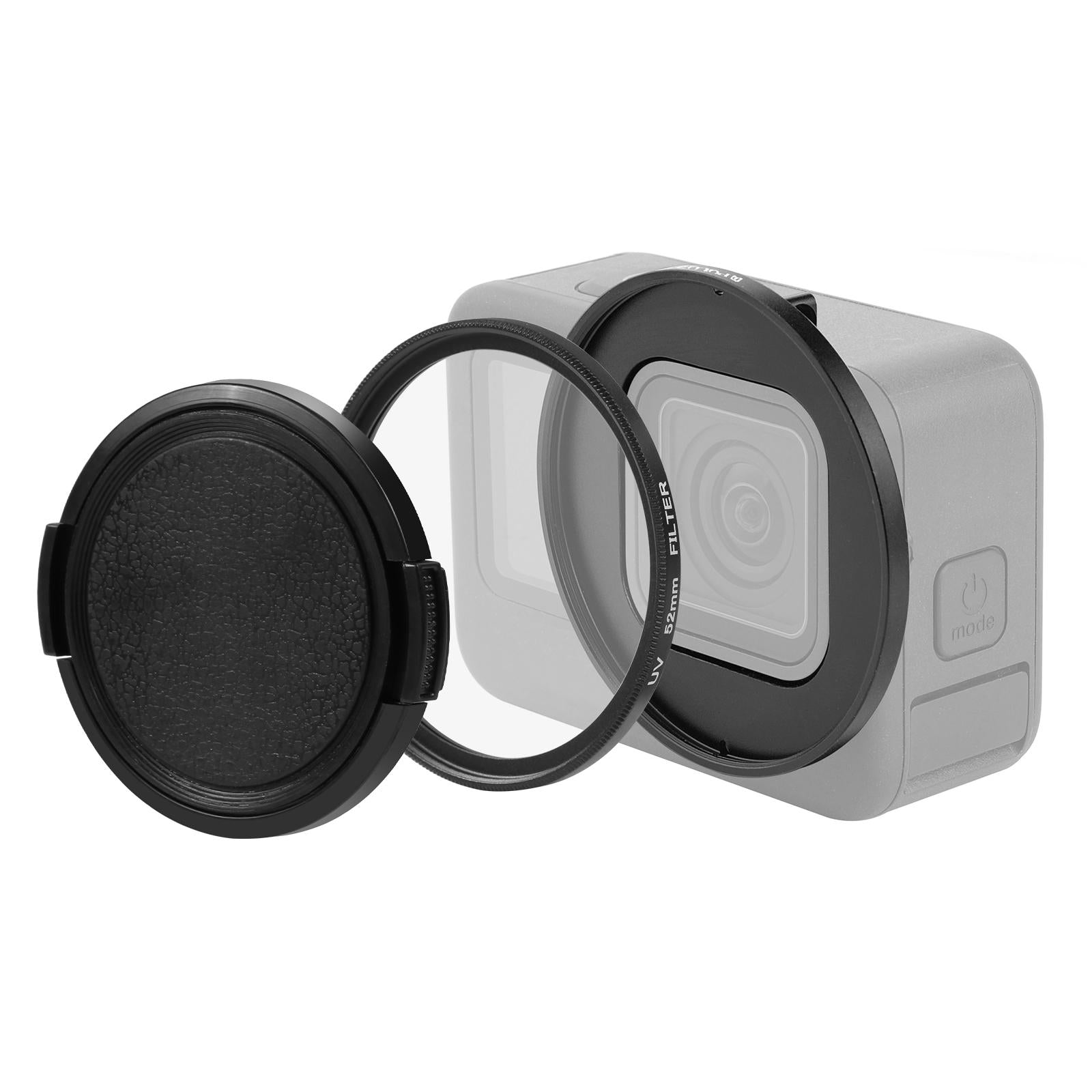 V562-825UP-202508272107-00 Gopro Compatible 52mm Uv Filter with Adapter Ring - Image 1