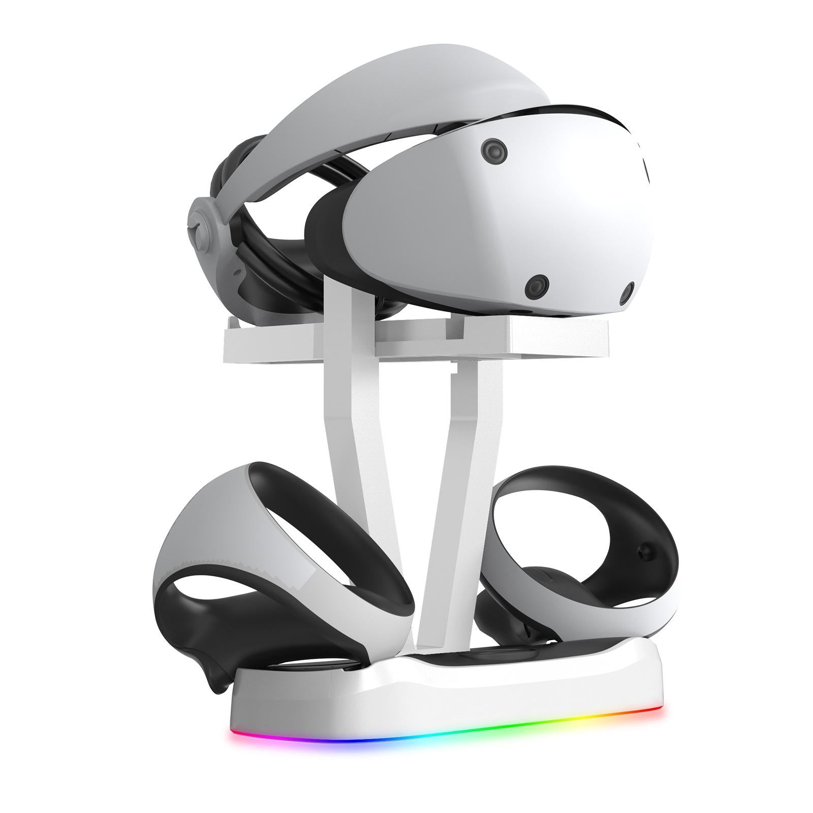 Playstation Magnetic Charging Base with Rgb Light and Storage Rack