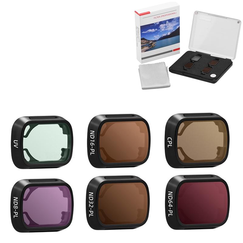 V562-9082783060DBT-202508290352-00 4-piece Nd Filter Set for Dji Mini 3 / 3 Pro - Nd8pl Nd16pl Nd32pl Nd64pl - 6Pcs/Set Uv+Cpl+Nd8Pl+Nd16Pl+Nd32Pl+Nd64Pl - Image 1