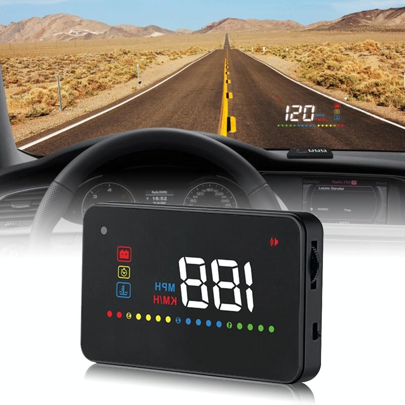 V562-9191SMC-202508272242-00 3.5 Inch Vehicle Head Up Display Car Speed Engine Revs Water Temp Voltage - Image 1