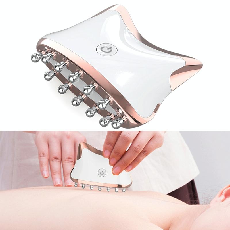 V562-A1001122060DBT-202508292326-00 Colour Light Meridian Dredging Massager Sm-2102 - White Gold - Image 1