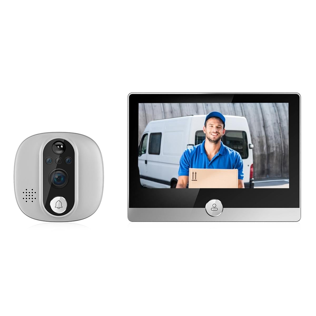 V562-A100117500ADE-202508271710-00 Smart Wifi Door Viewer With Wide-Angle Pir & Night Vision 1080P 4.3 Inch Dingdong Photo - Image 1