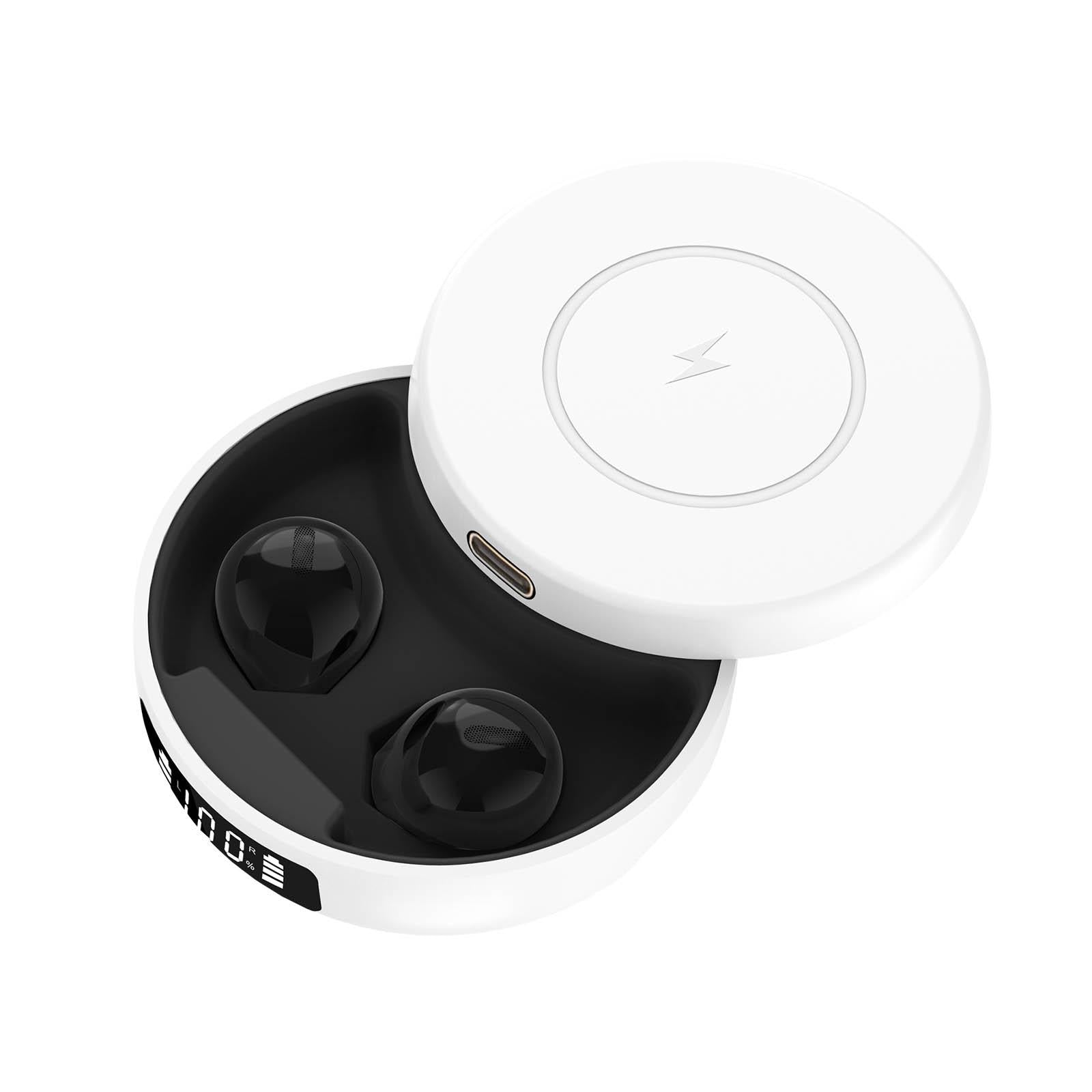 V562-A100443200ADE-202508281116-00 Mini Tws Wireless Bluetooth Earphones with Noise Reduction and Digital Display - Black - Image 1