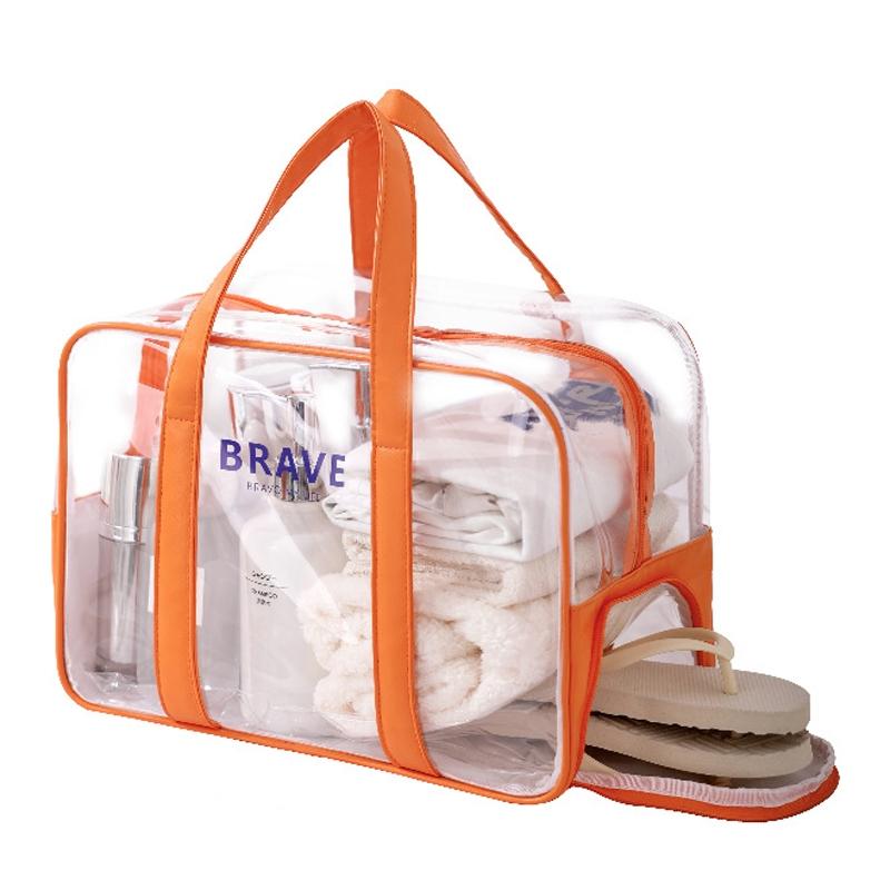V562-A1006025060DBT-202508290650-00 Waterproof Sports Tote For Toiletries & Makeup - Orange - Image 1