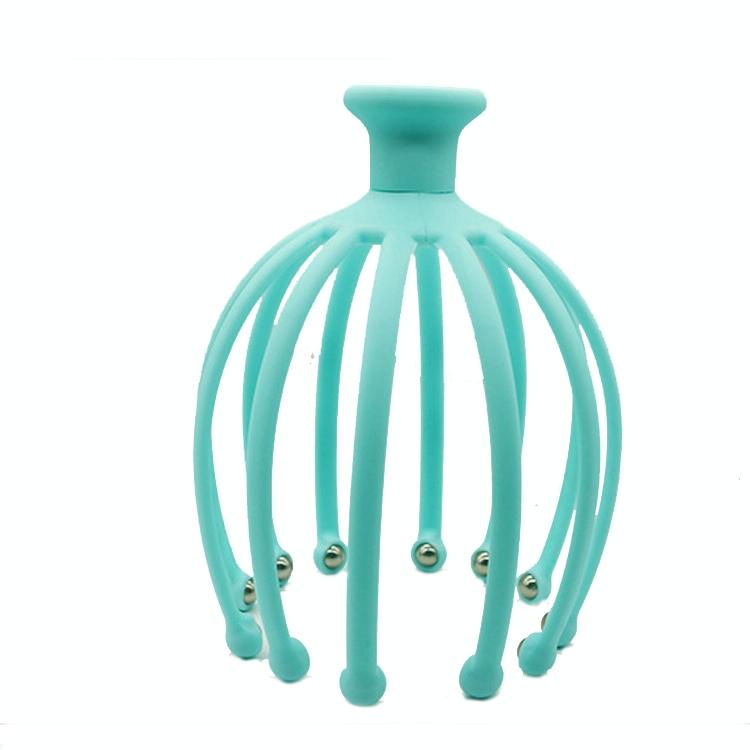 V562-A1006086850DBT-202508292016-00 Rotating Octopus Head Massager Relaxing Ball Tool - Blue - Image 1
