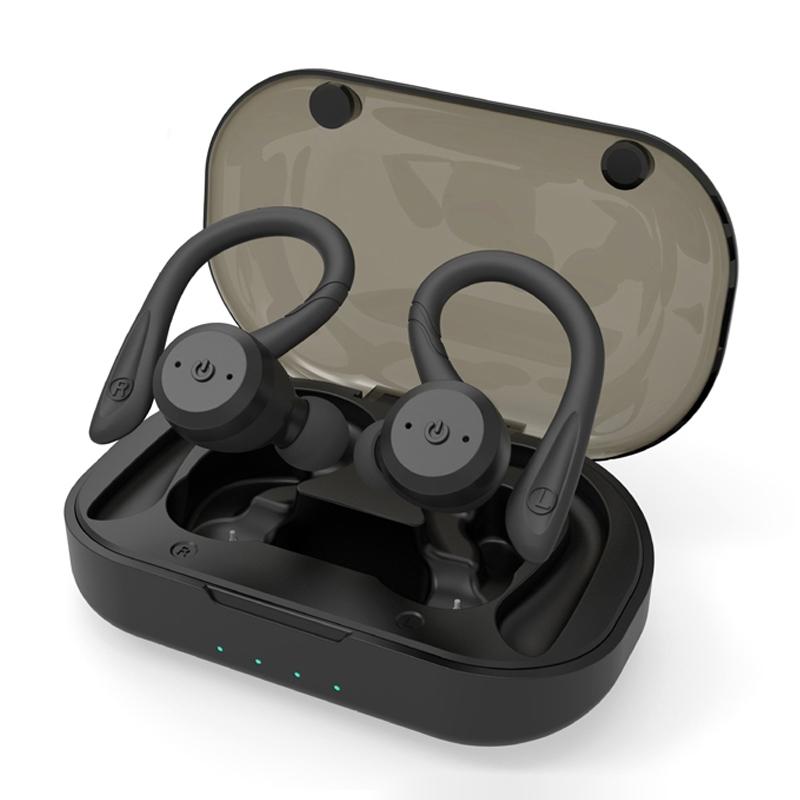 V562-A1014206750DBT-202508281031-00 Waterproof Tws Wireless Earphones for Sports - Ear-mounted - Black - Image 1