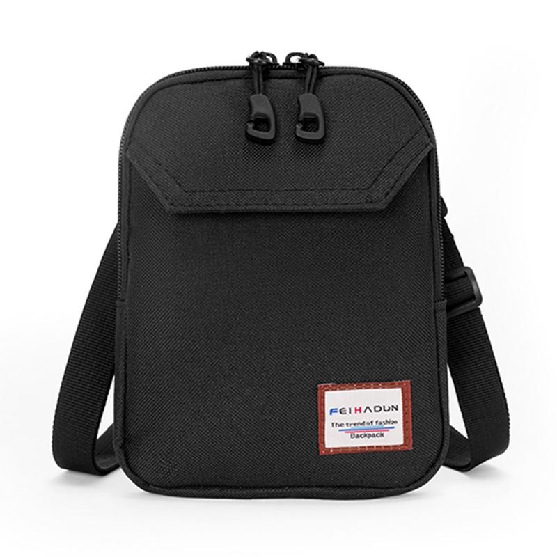 V562-A102884200ADE-202508282315-00 Adjustable Frosted Mobile Phone Bag 19 X 15 X 2Cm - Black - Image 1