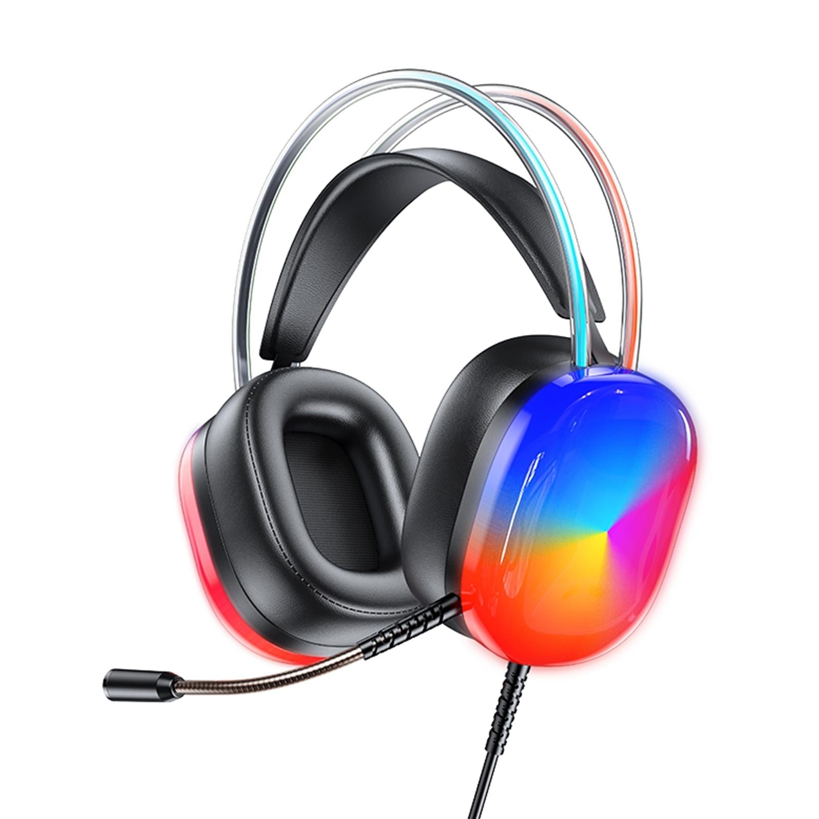 V562-A103205700ADE-202508292111-00 Pro Luminous Wired Headphones 2M Cable - Black - Image 1