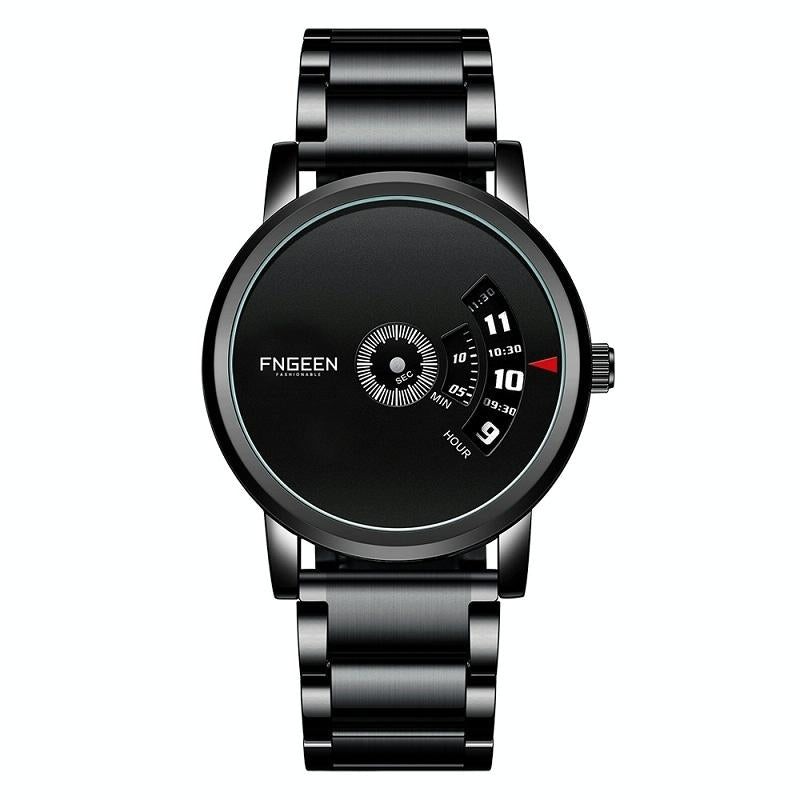 V562-A1032572650DBT-202508281336-00 Men Non-pointer Quartz Watch - S230 - Black Steel Black Surface - Image 1