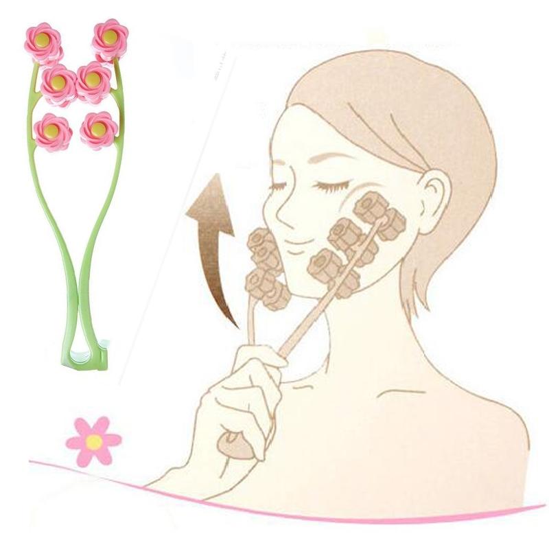 V562-A103516570DBT-202508292310-00 Facial Roller Massager For Double Chin Beauty Tool - Pink - Image 1