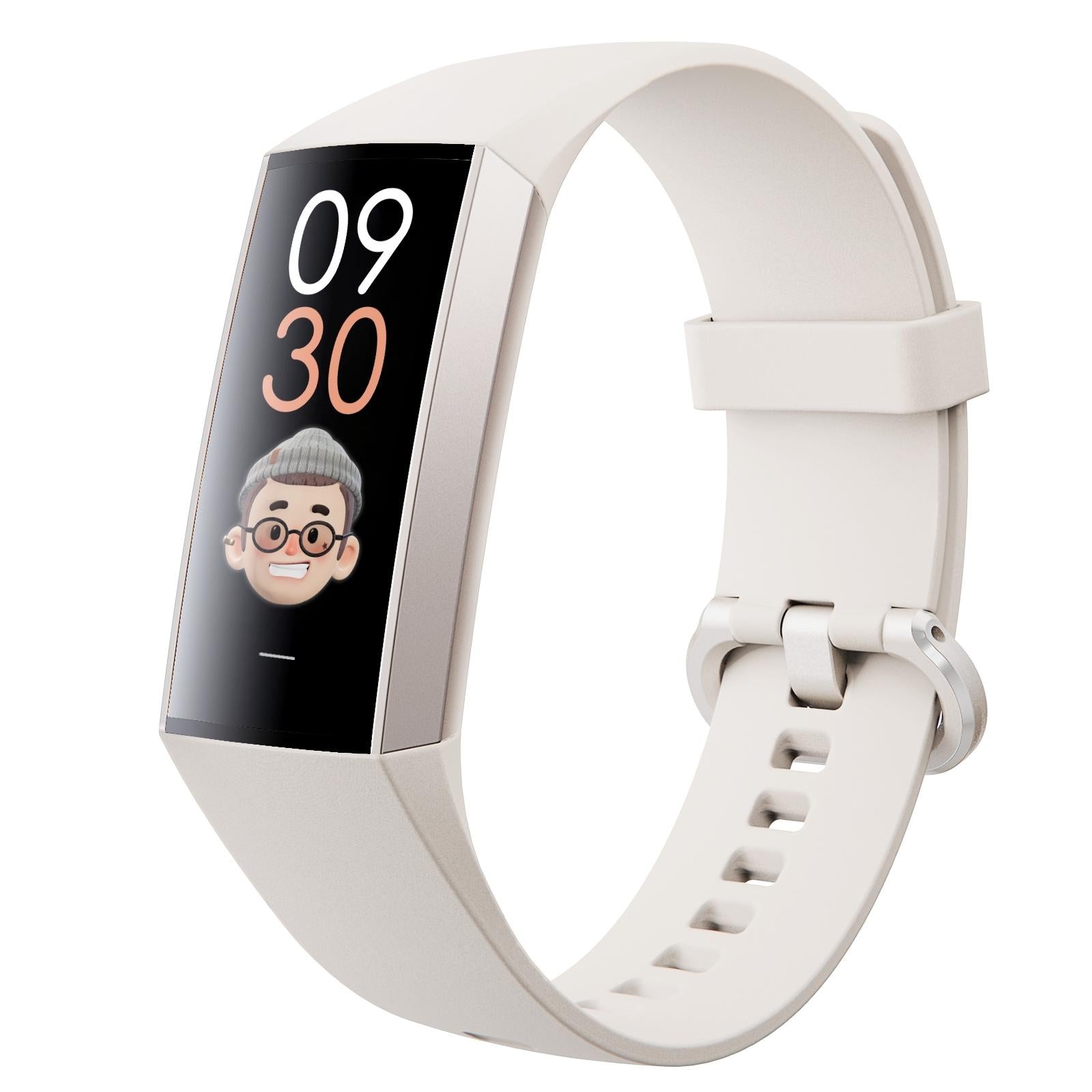 V562-A104045200AYS-202508281752-00 Waterproof C80 Fitness Tracker - Ip67 - White - Image 1
