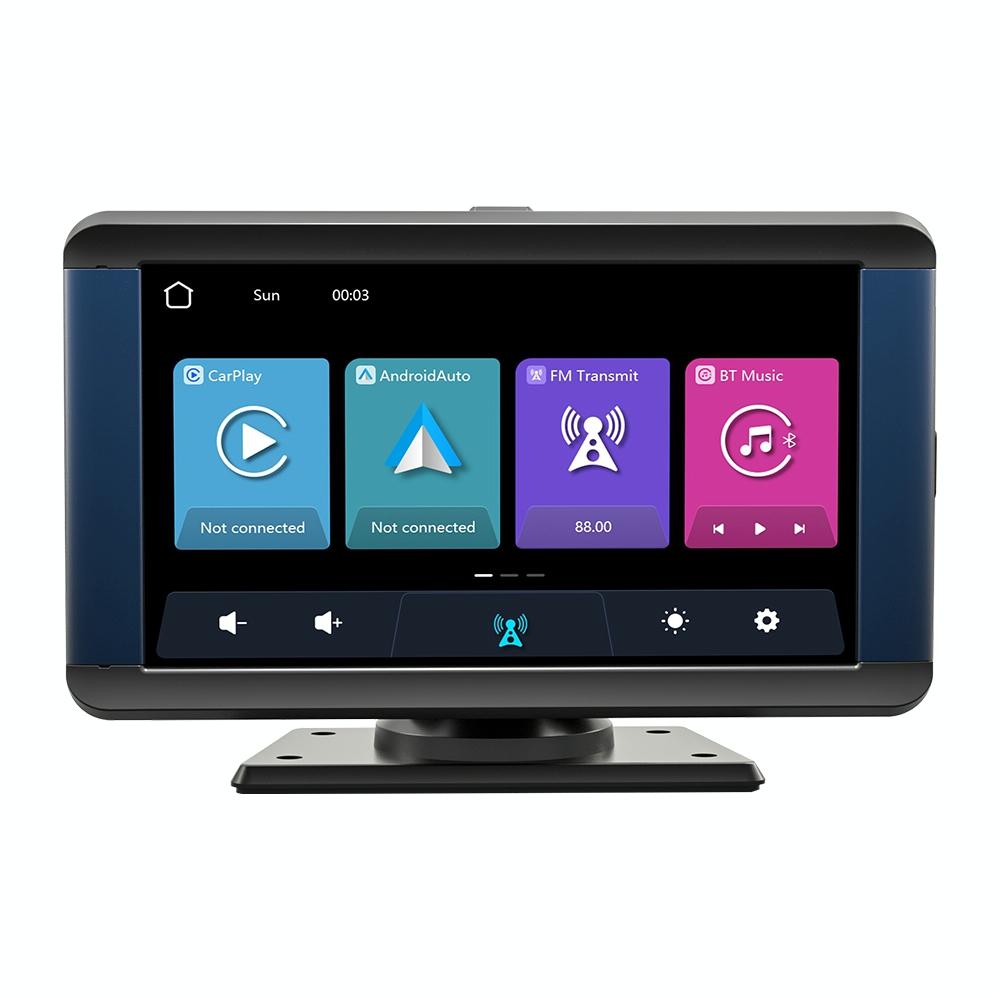 V562-A104079500ADE-202508272002-00 7 Inch Car Mp5 Player With Built-In Driving Recorder - Carplay / Android Auto Black - Image 1
