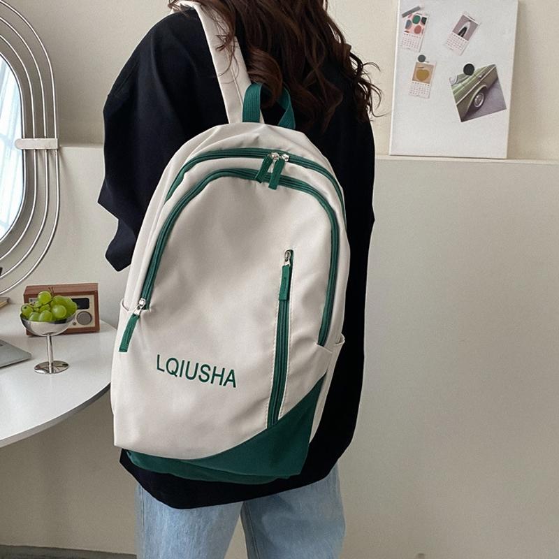 Girls Lightweight Backpack - Compact and Stylish - White