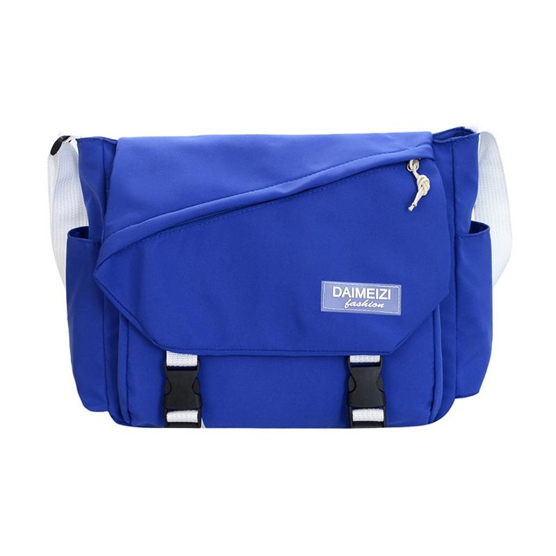 V562-A1061355060DBT-202508290141-00 Large Capacity Canvas Crossbody Bag For Students And Casual Use - Dark Blue - Image 1
