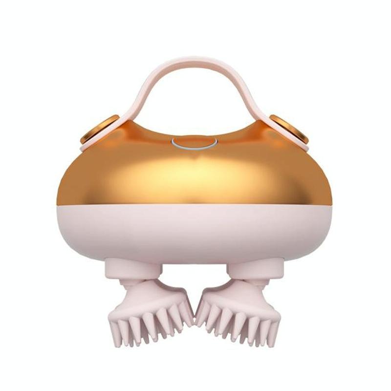 V562-A1061563060DBT-202508292246-00 Wireless Smart Head Massager Kneading - Gold - Image 1