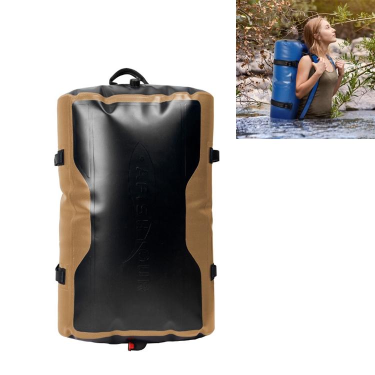 V562-A1063266820DBT-202508282221-00 60L Waterproof Backpack For Swimming Diving Surfing Large Capacity Mountaineering Bag - Khaki - Image 1