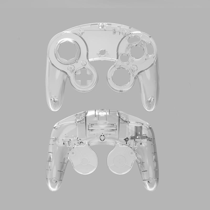 V562-A1068102750DBT-202508280621-00 Nintendo Ngc Replacement Shell Handles - 2 Piece Set - Transparent - Image 1
