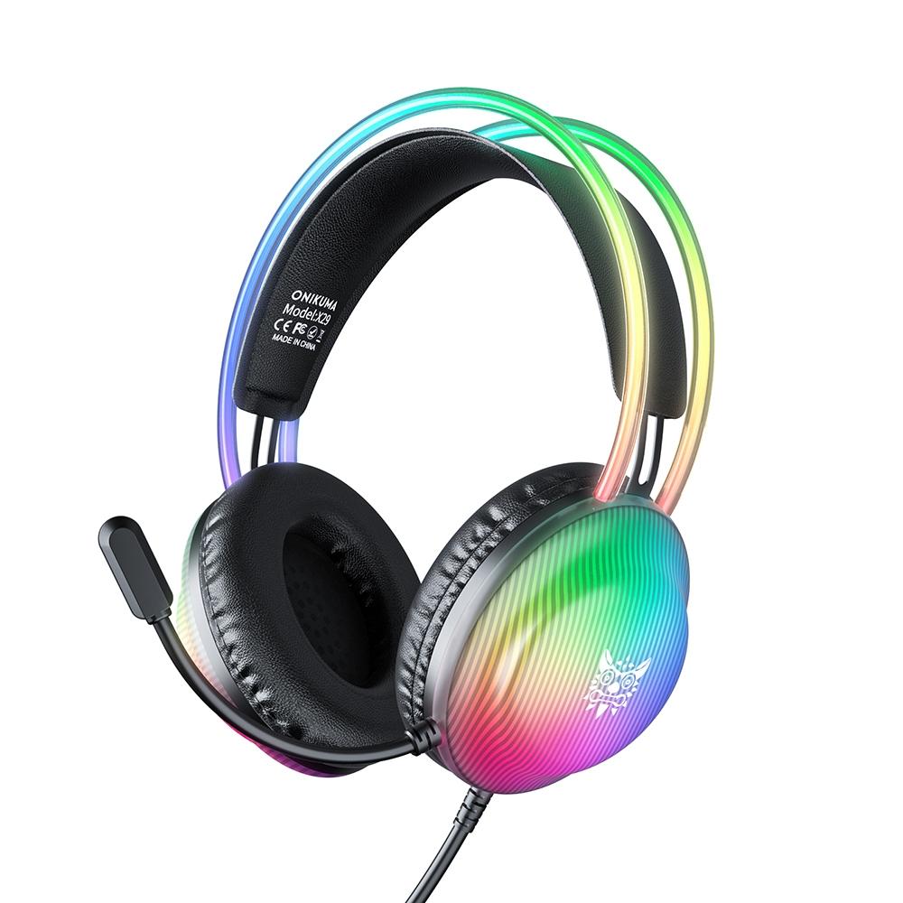 V562-A107042700ADE-202508280030-00 Rgb Wired Gaming Headset 2.2M Cable Black - Image 1