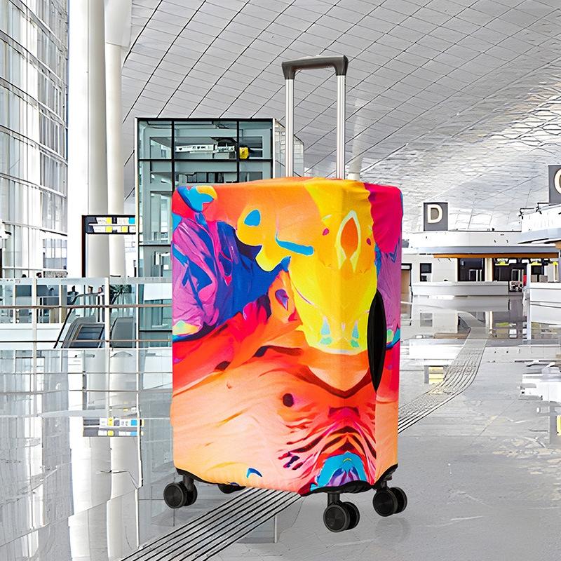 V562-A1071173060DBT-202508290516-00 Thick Elastic Luggage Cover for Outdoor Travel - Fits 22-24 Inches - T-016 - S (17-20 Inches) - Image 1