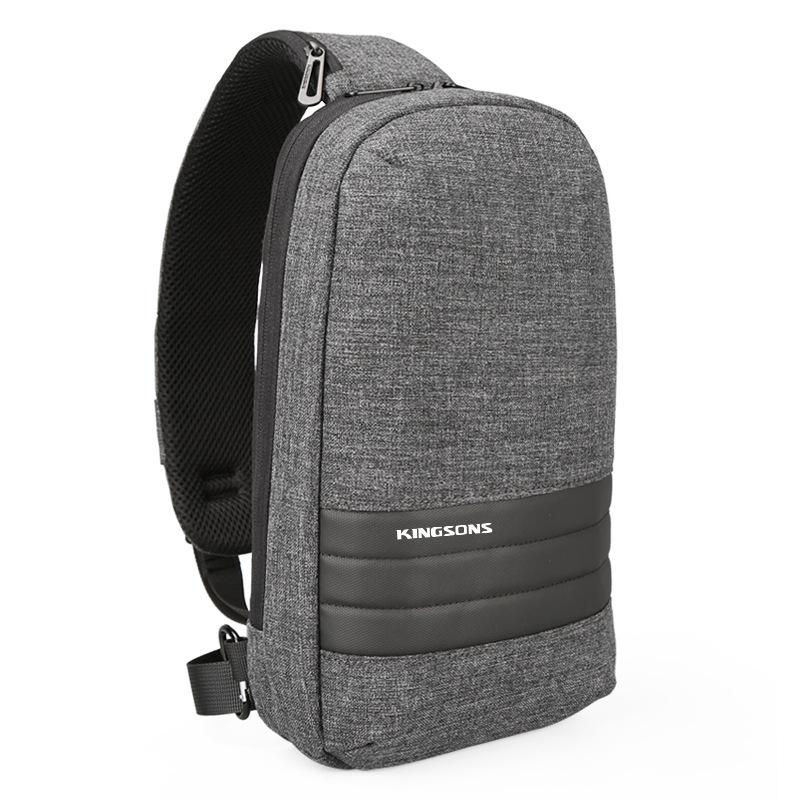 V562-A1072838650DBT-202508271540-00 Large Capacity Anti Theft Chest Bag Business Casual One Shoulder Gray - Image 1