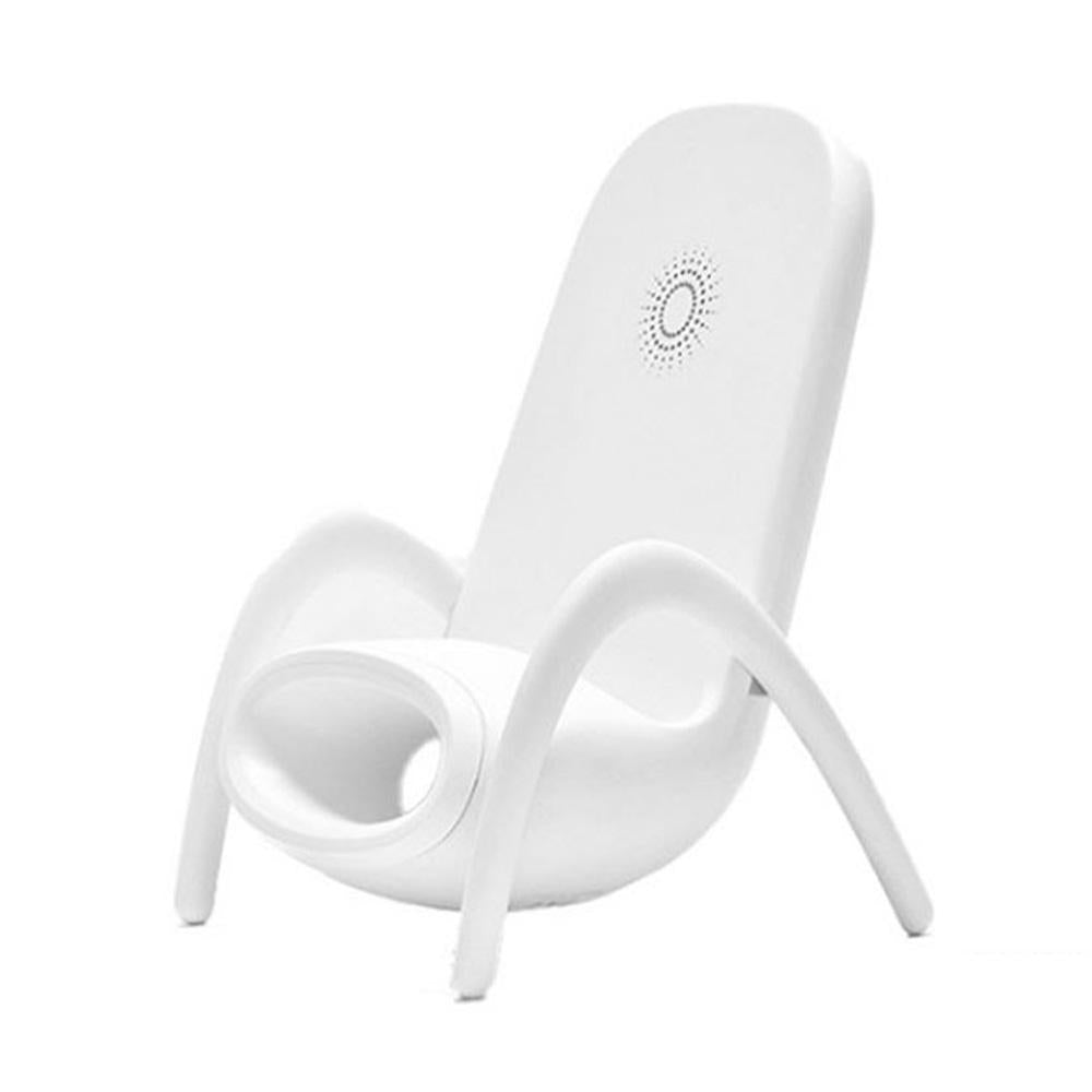 V562-A1080012060DBT-202508290553-00 Wireless Charger With Amplifier Chair Shape - White - Image 1
