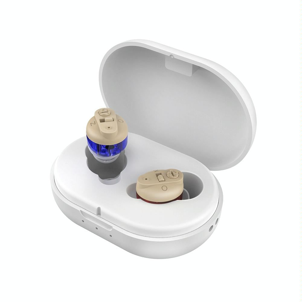 Portable Voice Amplifier For Seniors Black - Red Blue Double Machine + White Charging Bin
