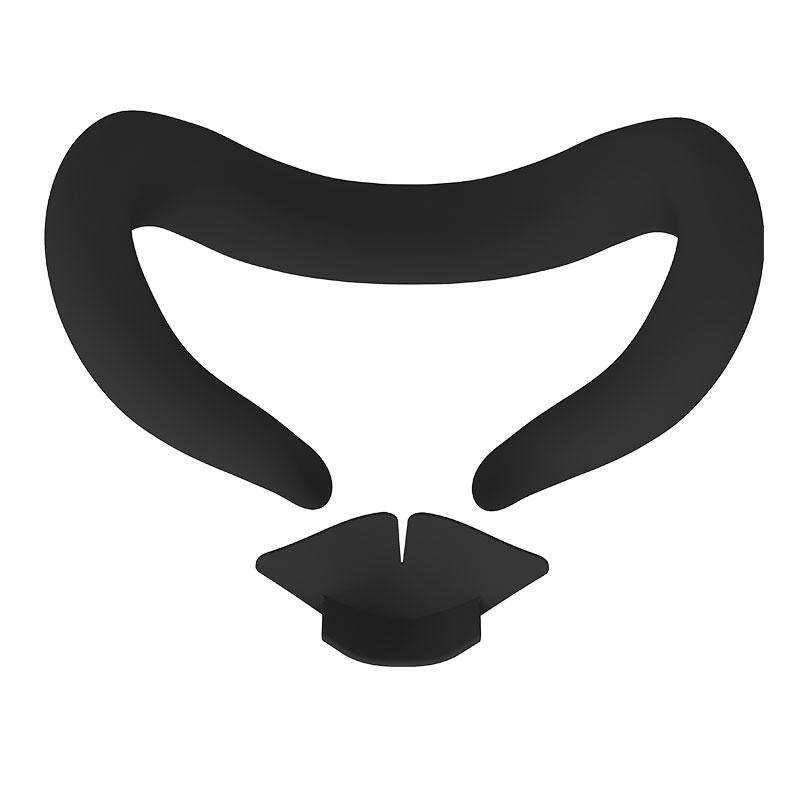 V562-A1087214060DBT-202508281015-00 Silicone Face Cover with Nose Pad for Meta Quest 3 - Eye Mask - Black - Image 1