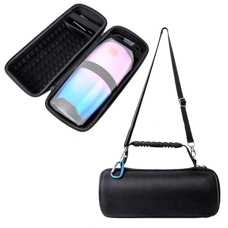 V562-A1088413850DBT-202508281526-00 Jbl Pulse 4 Speaker Cover with Strap & Carabiner - Portable & Protective - Black - Image 1