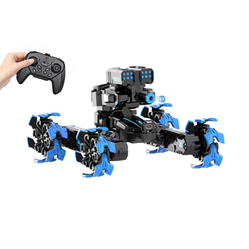 V562-A200698300ADE-202508281326-00 Remote Control Water Bomb Car - Four-wheel Battle Blooming Tire Spray - Blue - Image 1