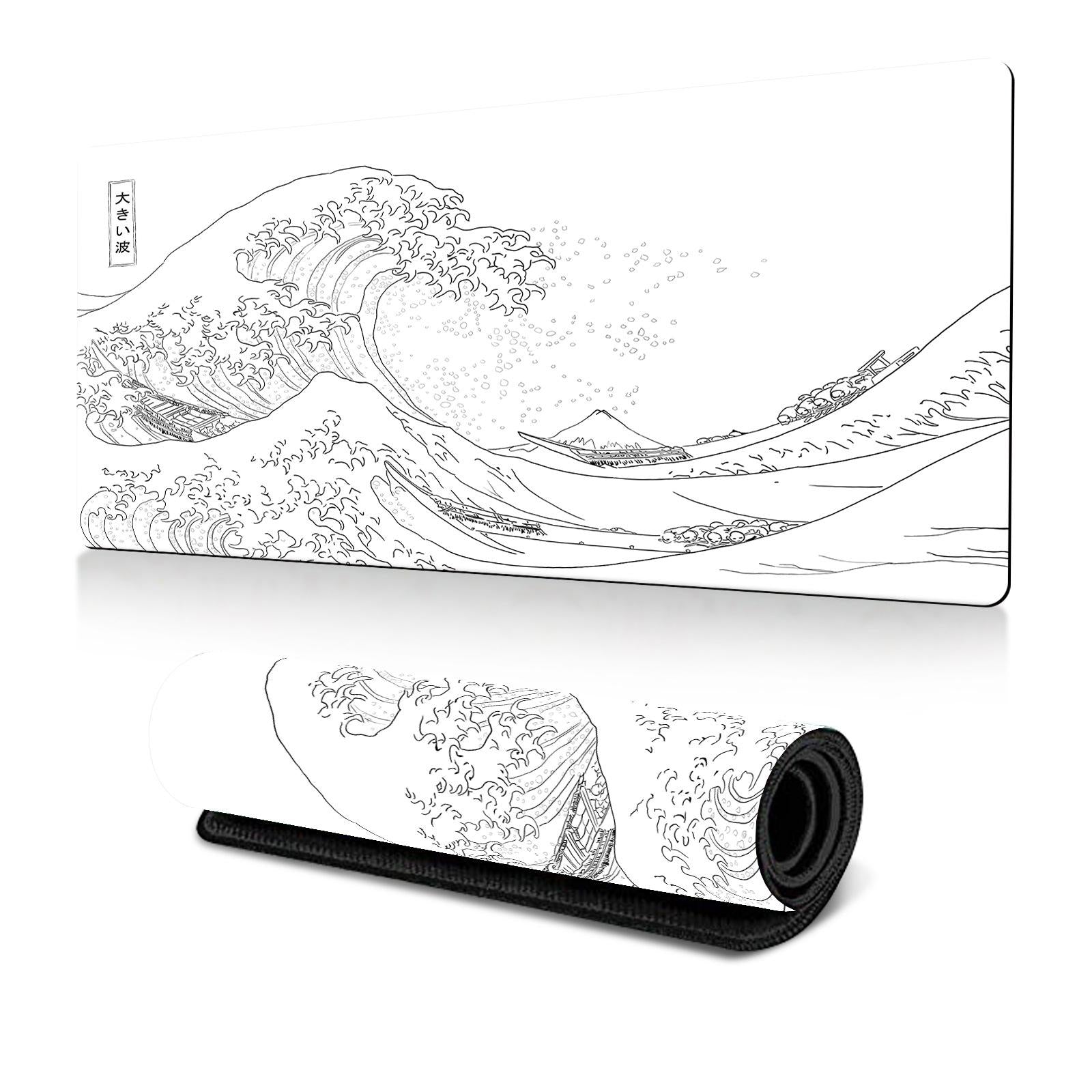 V562-A2068855060DBT-202508291530-00 Non Slip Gaming Mouse Pad Big Wave Design - No.24 - 300X700X3Mm - Image 1